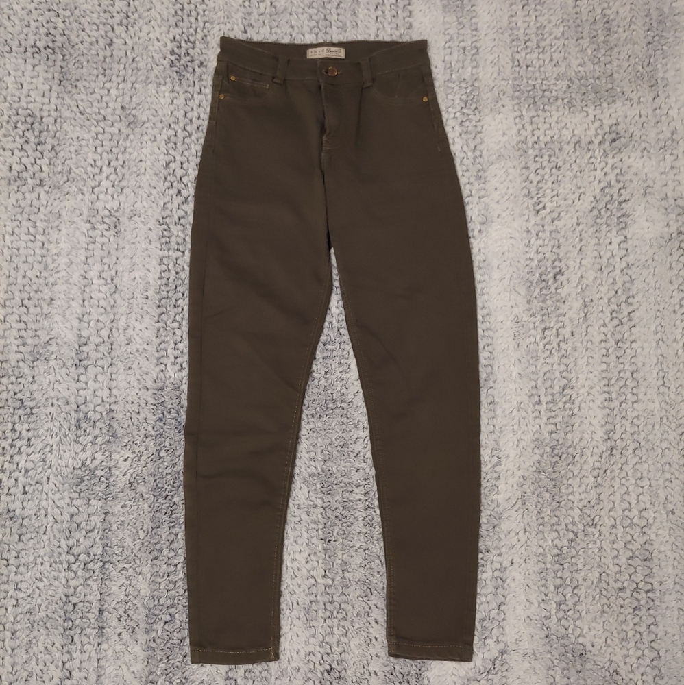 Army Green Denim Co Skinny Jeans